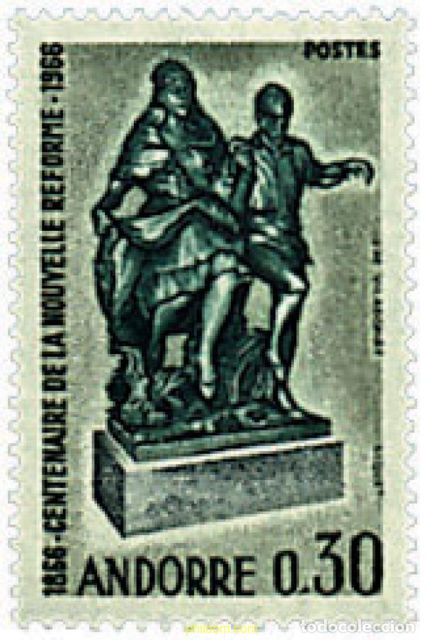 Sellos: 46030 MNH ANDORRA. Adm&oacute;n francesa 1967 CENTENARIO DE LA REFORMA ADMINISTRATIVA