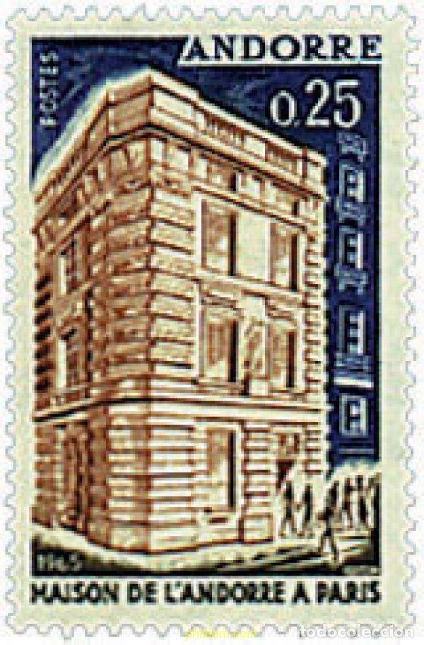 Sellos: 46033 MNH ANDORRA. Adm&oacute;n francesa 1965 CASA DE ANDORRA EN PARIS
