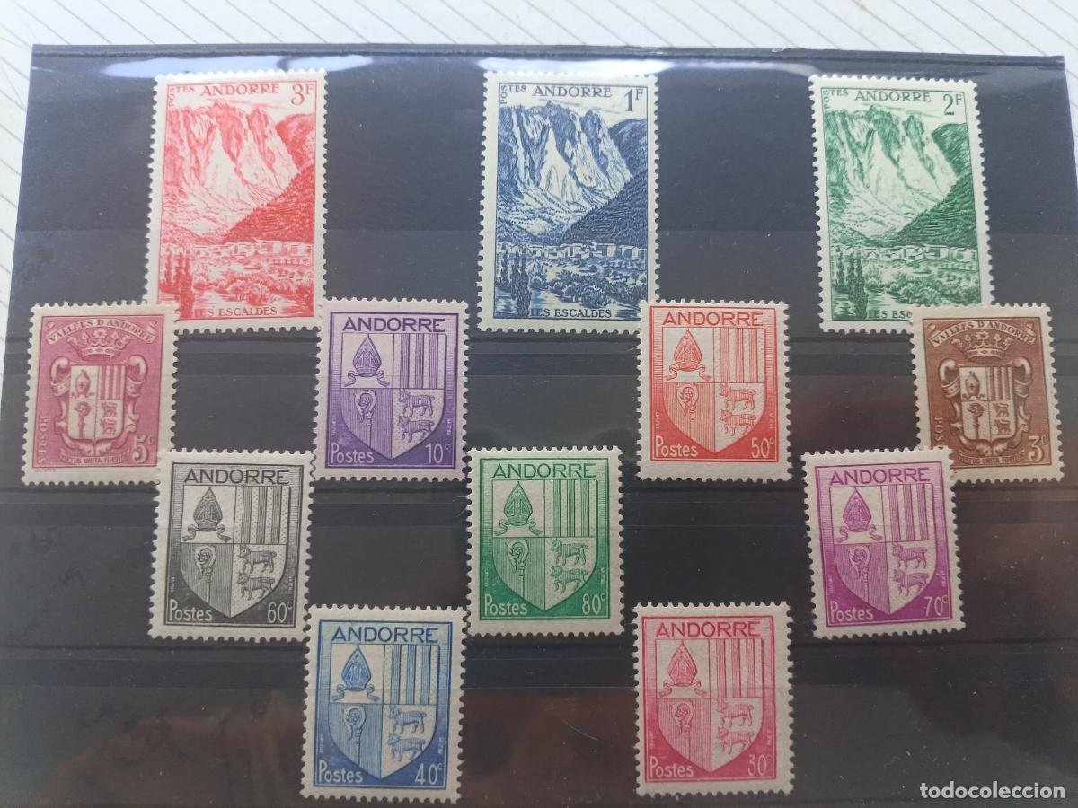 Sellos: Andorra, oficina francesa. Lote de sellos