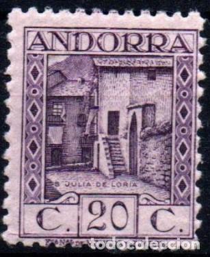 Sellos: Andorra espa&ntilde;ola n&ordm; 19d. A&ntilde;o 1931.