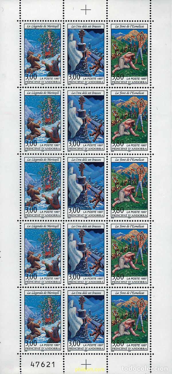 Sellos: 10014 MNH ANDORRA. Adm&oacute;n francesa 1997 LEYENDAS ANDORRANAS