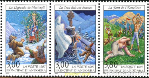 Sellos: 125588 MNH ANDORRA. Adm&oacute;n francesa 1997 LEYENDAS ANDORRANAS
