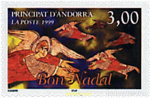Sellos: 49813 MNH ANDORRA. Adm&oacute;n francesa 1999 NAVIDAD