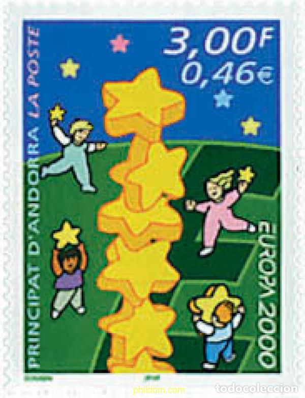 Sellos: 77109 MNH ANDORRA. Adm&oacute;n francesa 2000 EUROPA CEPT. CONSTRUCCION EUROPEA