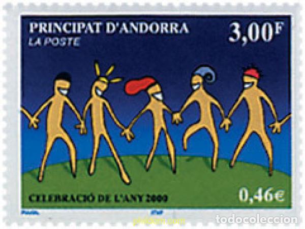 Sellos: 49849 MNH ANDORRA. Adm&oacute;n francesa 2000 CELEBRACION DEL A&Ntilde;O 2000