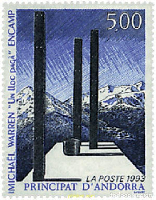 Sellos: 62818 MNH ANDORRA. Adm&oacute;n francesa 1993 OBRA DE MICHAEL WARREN