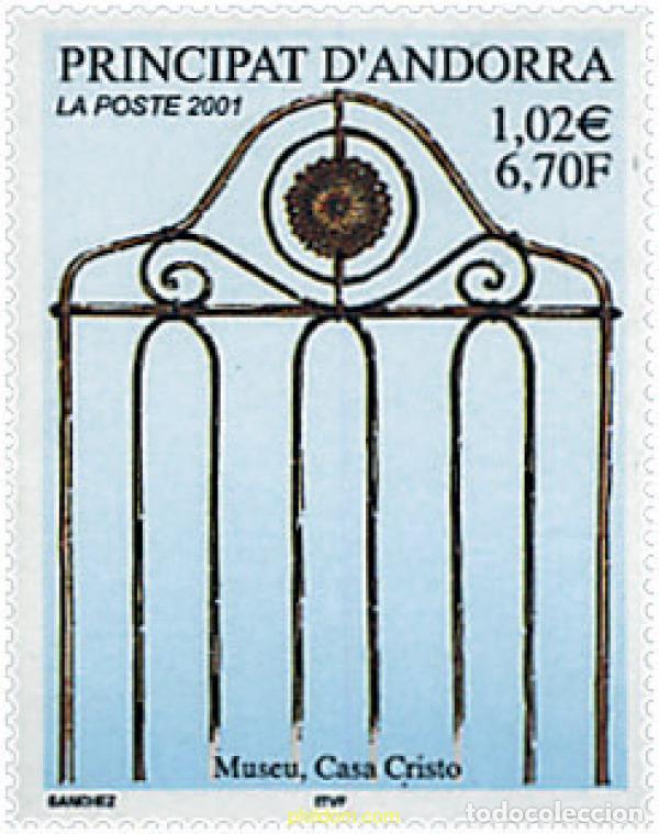 Sellos: 63547 MNH ANDORRA. Adm&oacute;n francesa 2001 MUSEO CASA CRISTO