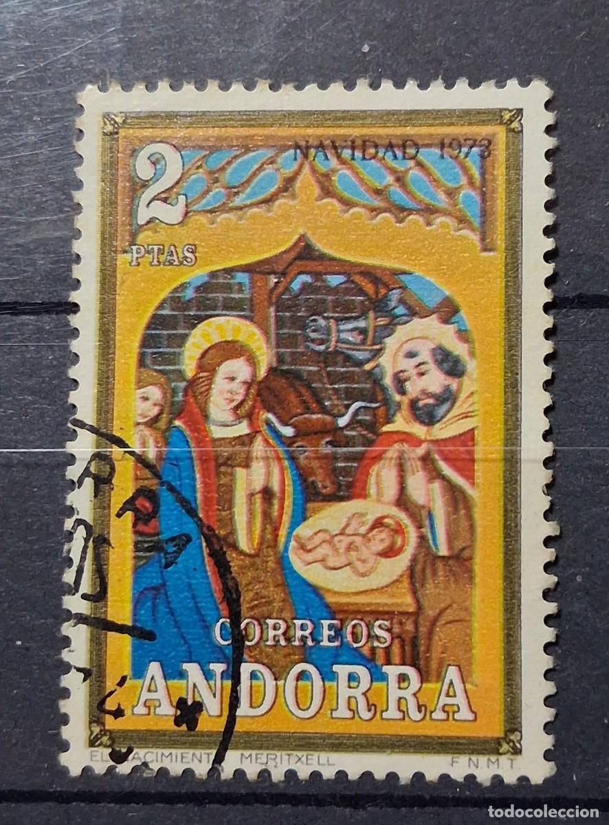 Sellos: ANDORRA ESPA&Ntilde;OLA, 1973, CAT.EDIFIL 87.