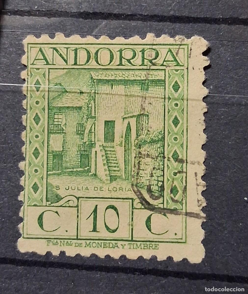 Sellos: ANDORRA ESPA&Ntilde;OLA, 1931, CAT.EDIFIL 17d.