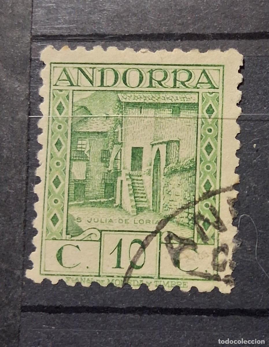 Sellos: ANDORRA ESPA&Ntilde;OLA, 1931, CAT.EDIFIL 17d.