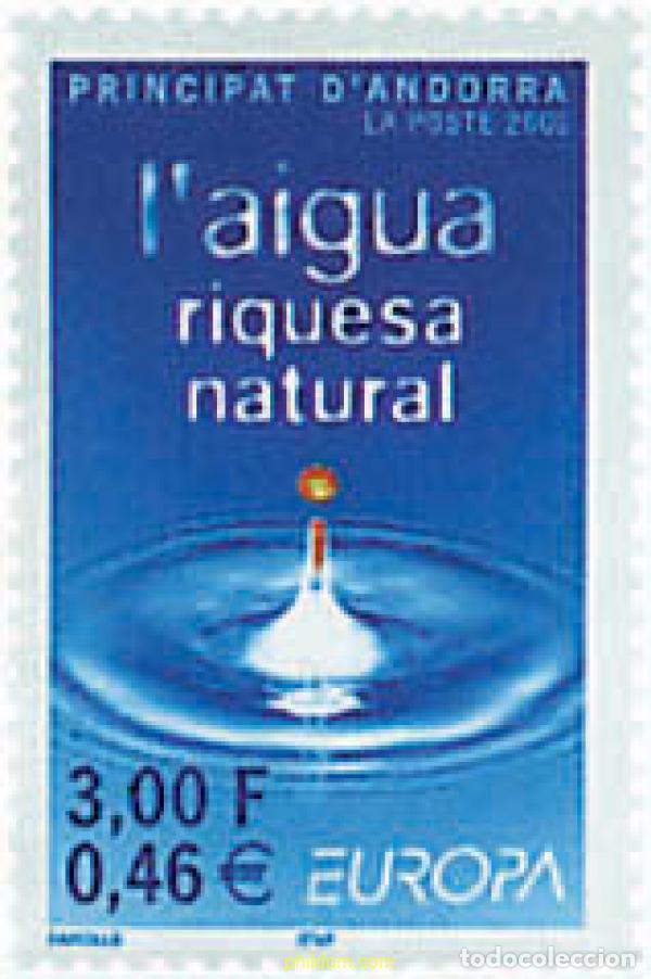 Sellos: 77066 MNH ANDORRA. Adm&oacute;n francesa 2001 EUROPA CEPT. CONSTRUCCION EUROPEA
