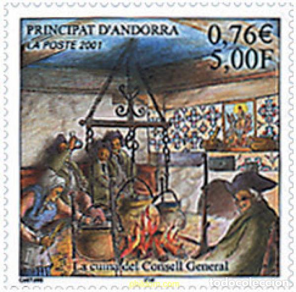 Sellos: 78142 MNH ANDORRA. Adm&oacute;n francesa 2001 COCINA ANTIGUA DEL CONSEJO
