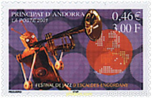 Sellos: 78140 MNH ANDORRA. Adm&oacute;n francesa 2001 FESTIVAL DE JAZZ DE ESCALDES-ENGORDANY