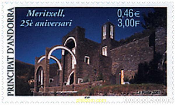 Sellos: 78143 MNH ANDORRA. Adm&oacute;n francesa 2001 25 ANIVERSARIO DEL SANTUARIO DE MERITXELL