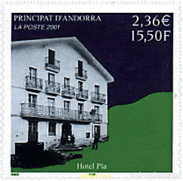 Sellos: 81028 MNH ANDORRA. Adm&oacute;n francesa 2001 HOTEL PLA