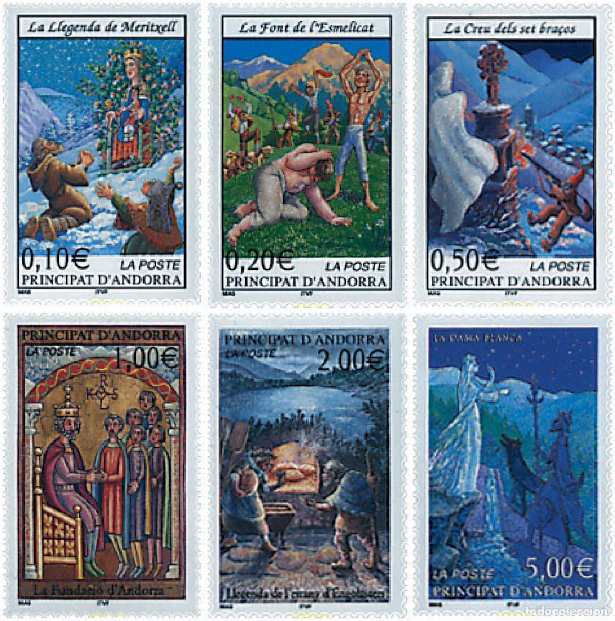 Sellos: 86973 MNH ANDORRA. Adm&oacute;n francesa 2002 CUENTOS Y LEYENDAS