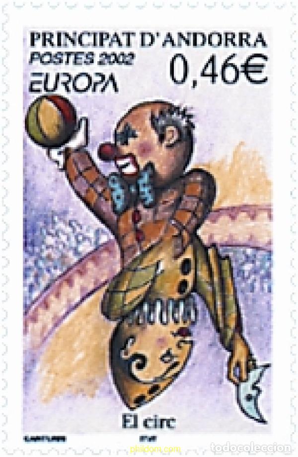 Sellos: 97841 MNH ANDORRA. Adm&oacute;n francesa 2002 EUROPA CEPT. CONSTRUCCION EUROPEA