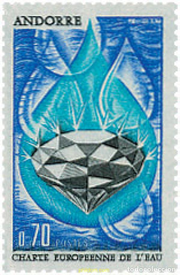 Sellos: 107828 MNH ANDORRA. Adm&oacute;n francesa 1969 CARTA EUROPEA DEL AGUA
