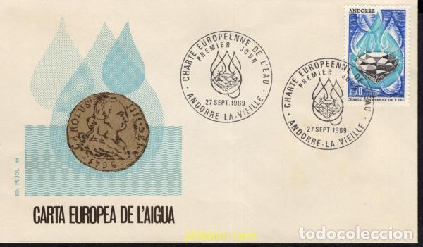 Sellos: 435749 MNH ANDORRA. Adm&oacute;n francesa 1969 CARTA EUROPEA DEL AGUA