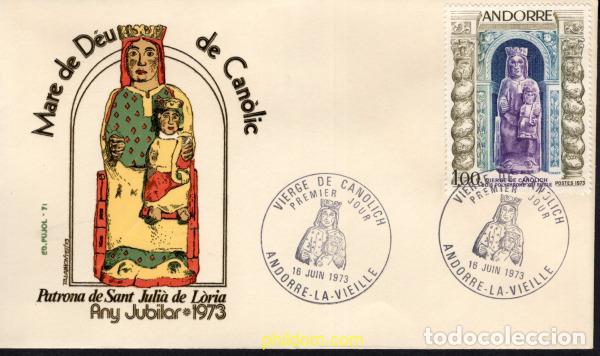 Sellos: 435752 MNH ANDORRA. Adm&oacute;n francesa 1973 ARTE RELIGIOSO