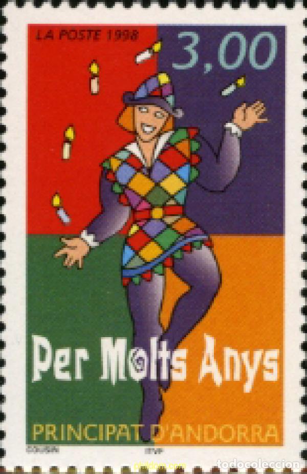 Timbres: 107904 MNH ANDORRA. Adm&oacute;n francesa 1998 SELLOS CON MENSAJE