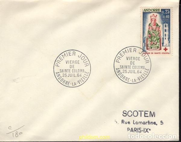 Timbres: 686417 MNH ANDORRA. Adm&oacute;n francesa 1964 PRO CRUZ ROJA