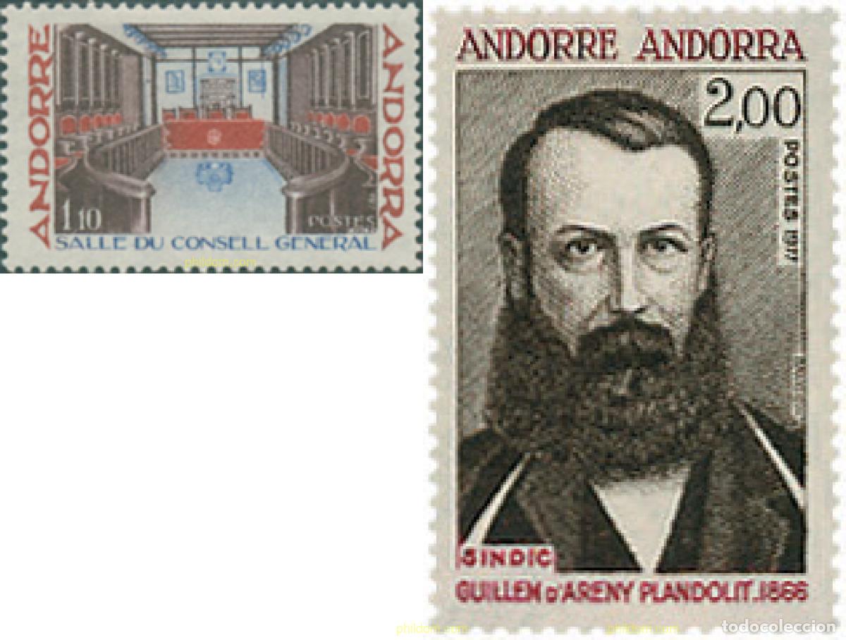 Timbres: 107895 MNH ANDORRA. Adm&oacute;n francesa 1977 INSTITUCIONES ANDORRANAS