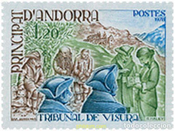 Sellos: 107896 MNH ANDORRA. Adm&oacute;n francesa 1978 TRIBUNAL DE VISURA