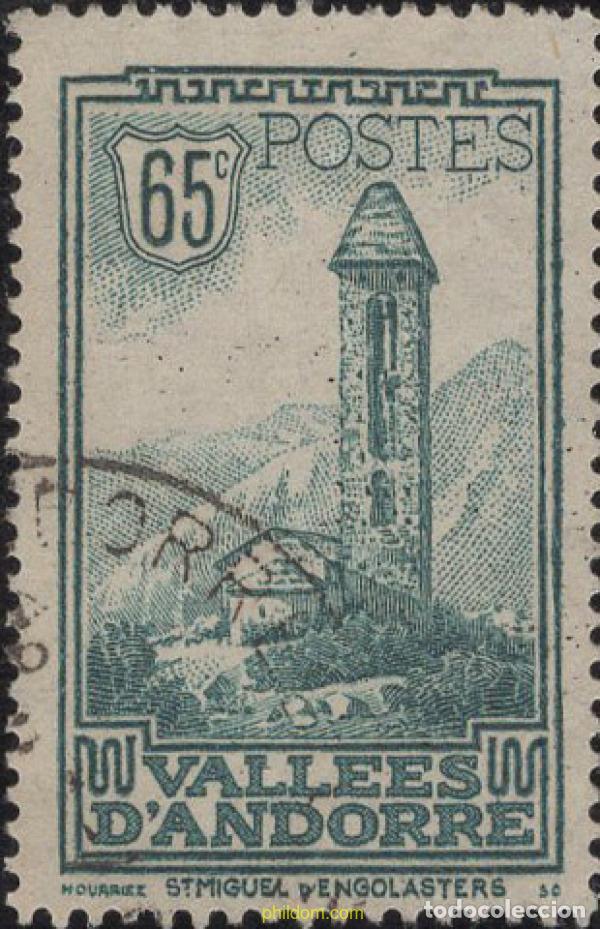 Sellos: 643704 USED ANDORRA. Adm&oacute;n francesa 1932 PAISAJES