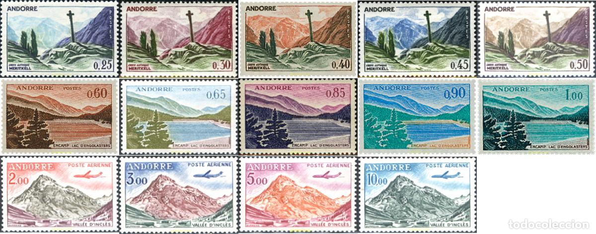 Sellos: 107776 MNH ANDORRA. Adm&oacute;n francesa 1961 PAISAJE