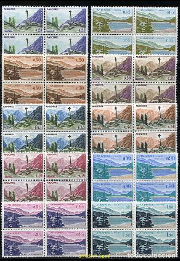 Sellos: 222430 MNH ANDORRA. Adm&oacute;n francesa 1961 PAISAJE