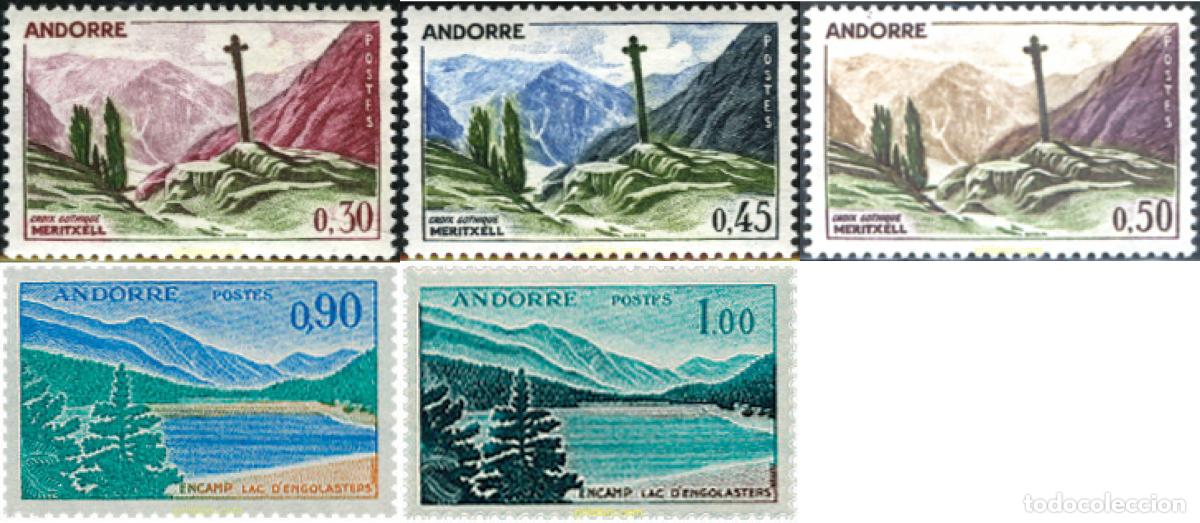 Sellos: 665958 MNH ANDORRA. Adm&oacute;n francesa 1961 PAISAJE