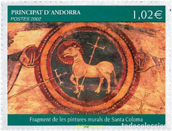 Sellos: 110556 MNH ANDORRA. Adm&oacute;n francesa 2002 ARTE RELIGIOSO