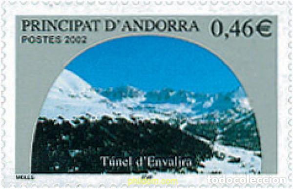 Sellos: 115429 MNH ANDORRA. Adm&oacute;n francesa 2002 TUNEL DE ENVALIRA