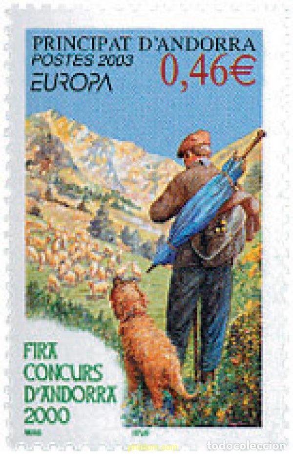 Sellos: 125889 MNH ANDORRA. Adm&oacute;n francesa 2003 EUROPA CEPT. ARTE DEL CARTEL