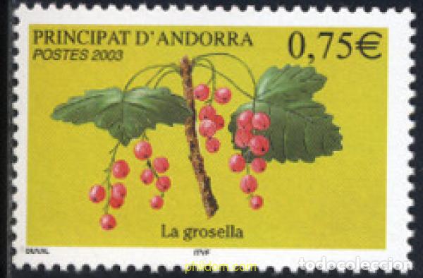 Sellos: 133154 MNH ANDORRA. Adm&oacute;n francesa 2003 FRUTOS SILVESTRES