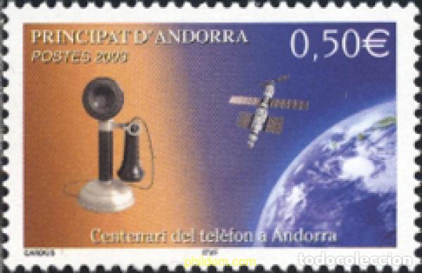 Sellos: 136977 MNH ANDORRA. Adm&oacute;n francesa 2003 CENTENARIO DEL TELEFONO EN ANDORRA