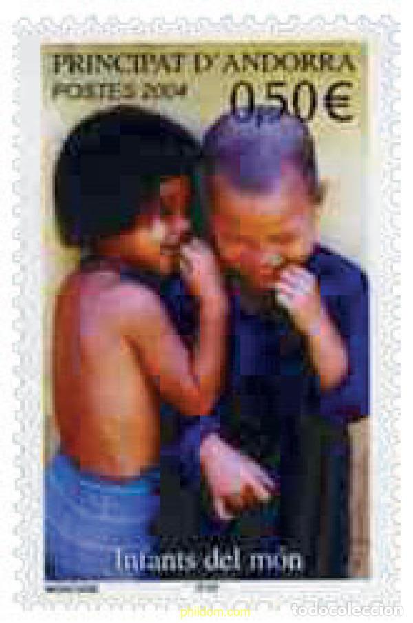 Sellos: 148375 MNH ANDORRA. Adm&oacute;n francesa 2004 NI&Ntilde;OS DEL MUNDO