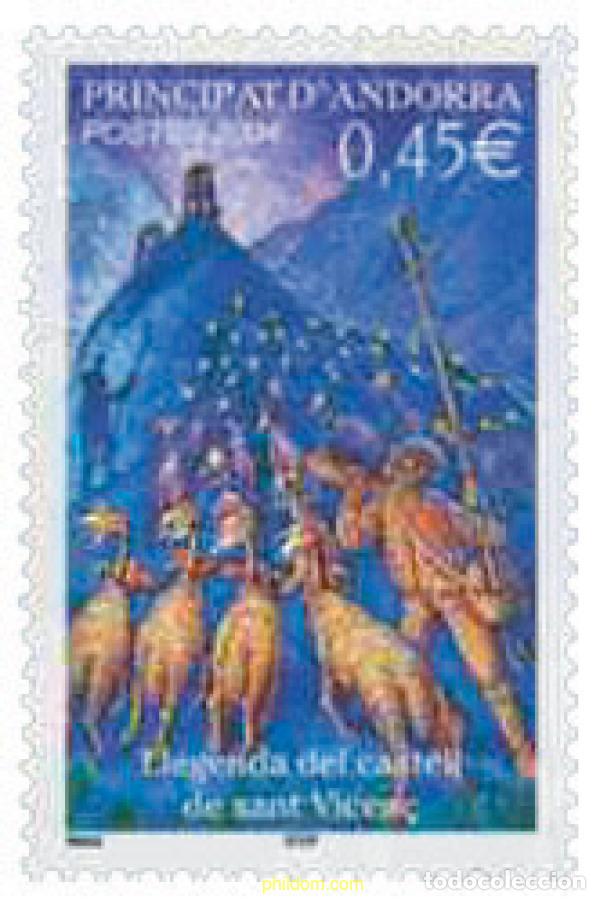 Sellos: 148377 MNH ANDORRA. Adm&oacute;n francesa 2004 LEYENDAS