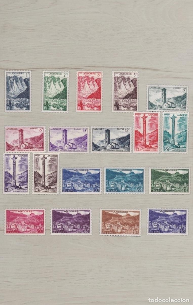 Sellos: French Andorra 1932-1943 Pictorial Landscapes & Architecture Selection 19v Mint