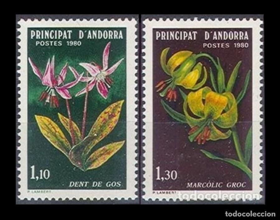 Sellos: ANDORRA FRANCESA 1980 Flores. NUEVO - MNH.