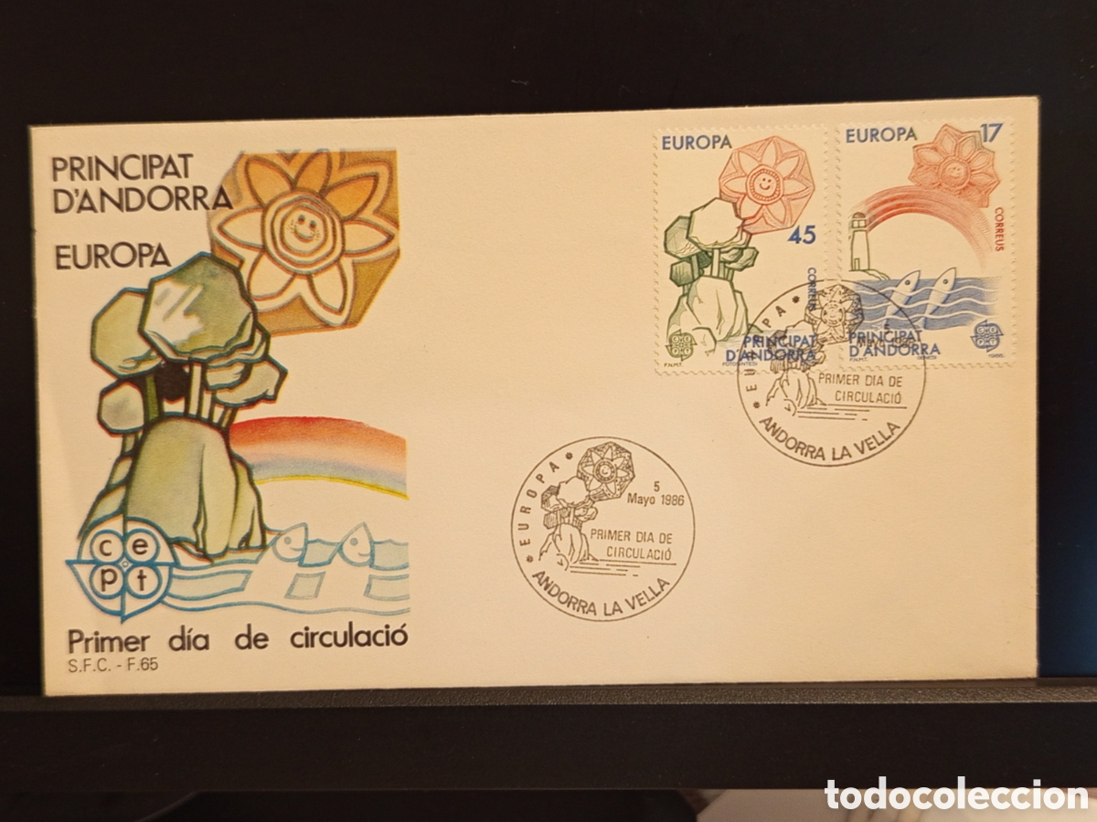Sellos: &rdquo;FDC Andorra 1986 - Europa CEPT - Principat d'Andorra - Andorra la Vella&rdquo;