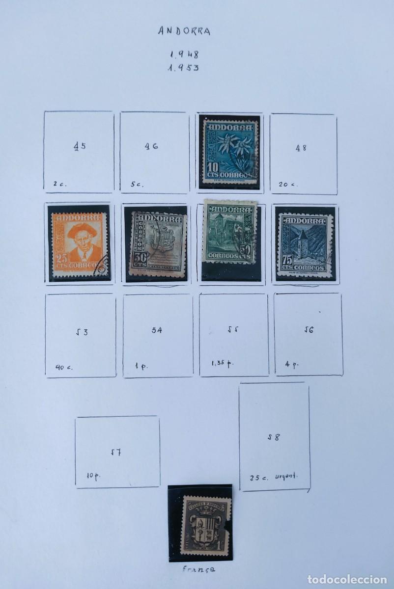 Sellos: GRAN LOTE DE SELLOS DE ANDORRA DIFERENTES SERIES Y A&Ntilde;OS VER TODAS LAS FOTOS
