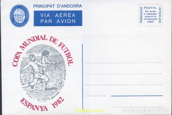 Sellos: 259930 MNH ANDORRA. Vegueria 1982 COPA DEL MUNDO DE FUTBOL. ESPA&Ntilde;A-82