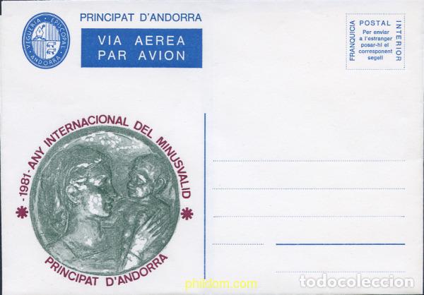 Sellos: 259915 MNH ANDORRA. Vegueria 1981 A&Ntilde;O INTERNACIONA&Ntilde; DEL MINUSVALIDO