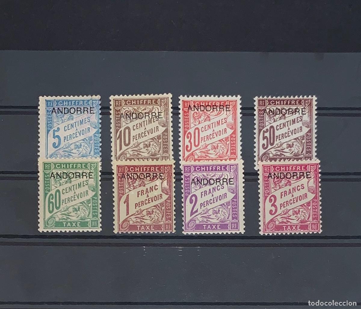 Sellos: ANDORRA FRANCESA. Tasas. A&ntilde;o 1931/32. Yvert 1/8** Serie nueva