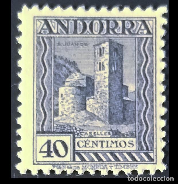 Sellos: Andorra 1935 Edifil 37 SIN FIJASELLOS MNH sello nuevo