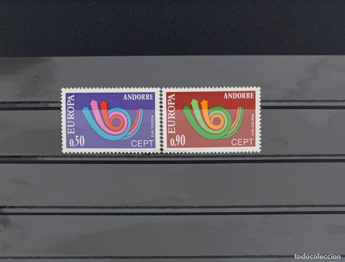 Sellos: ANDORRA FRANCESA. A&ntilde;o 1973. Yvert 226/27** Serie nueva