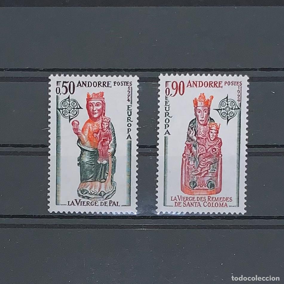 Sellos: ANDORRA FRANCESA. A&ntilde;o 1974. Yvert 237/38** Serie nueva
