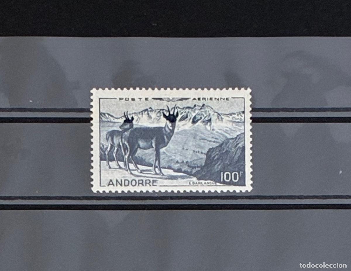 Sellos: ANDORRA FRANCESA. A&ntilde;o 1950. Yvert Aereo 1** Nuevo